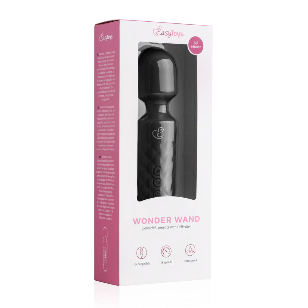 EasyToys - Mini Wand Vibrator - Schwarz