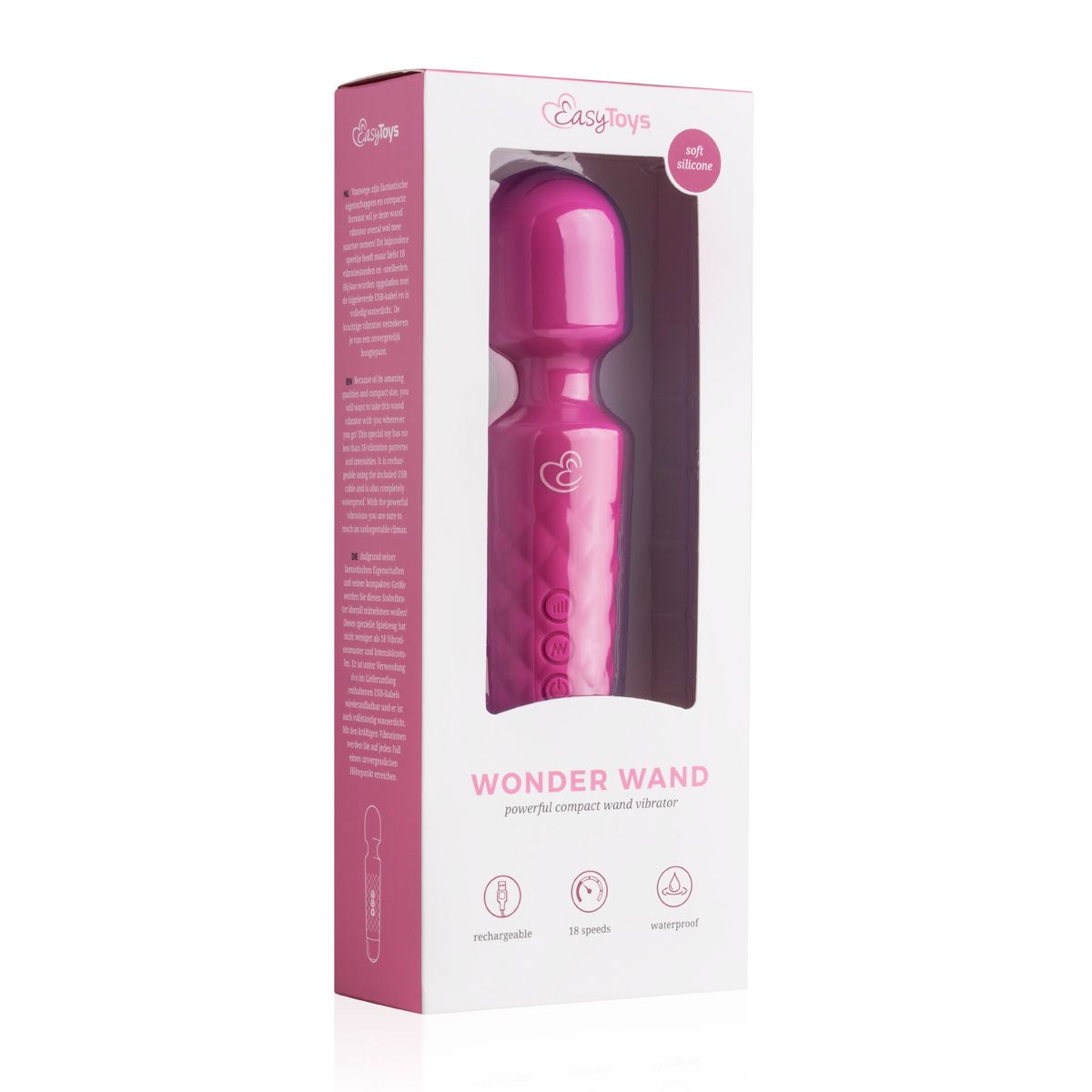 EasyToys - Mini Wand Vibrator - Schwarz
