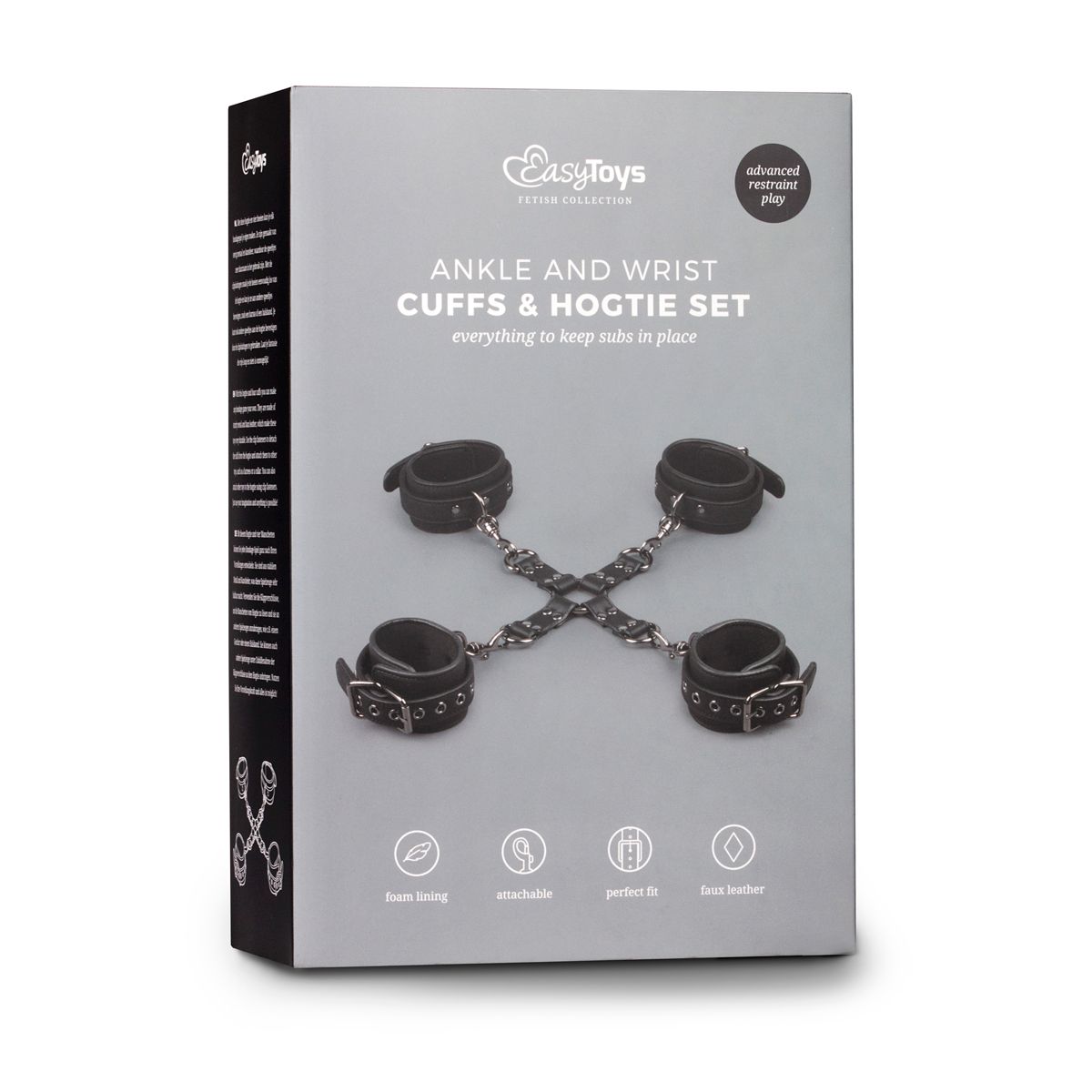 Easytoys Fetish - Hogtie With Hand and Anklecuffs - Schwarz