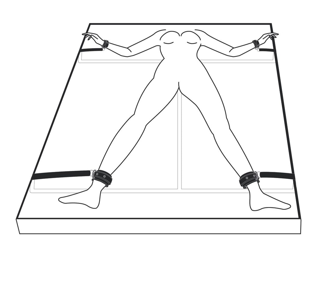 Easytoys Fetish - Under Mattress Restraint Set
