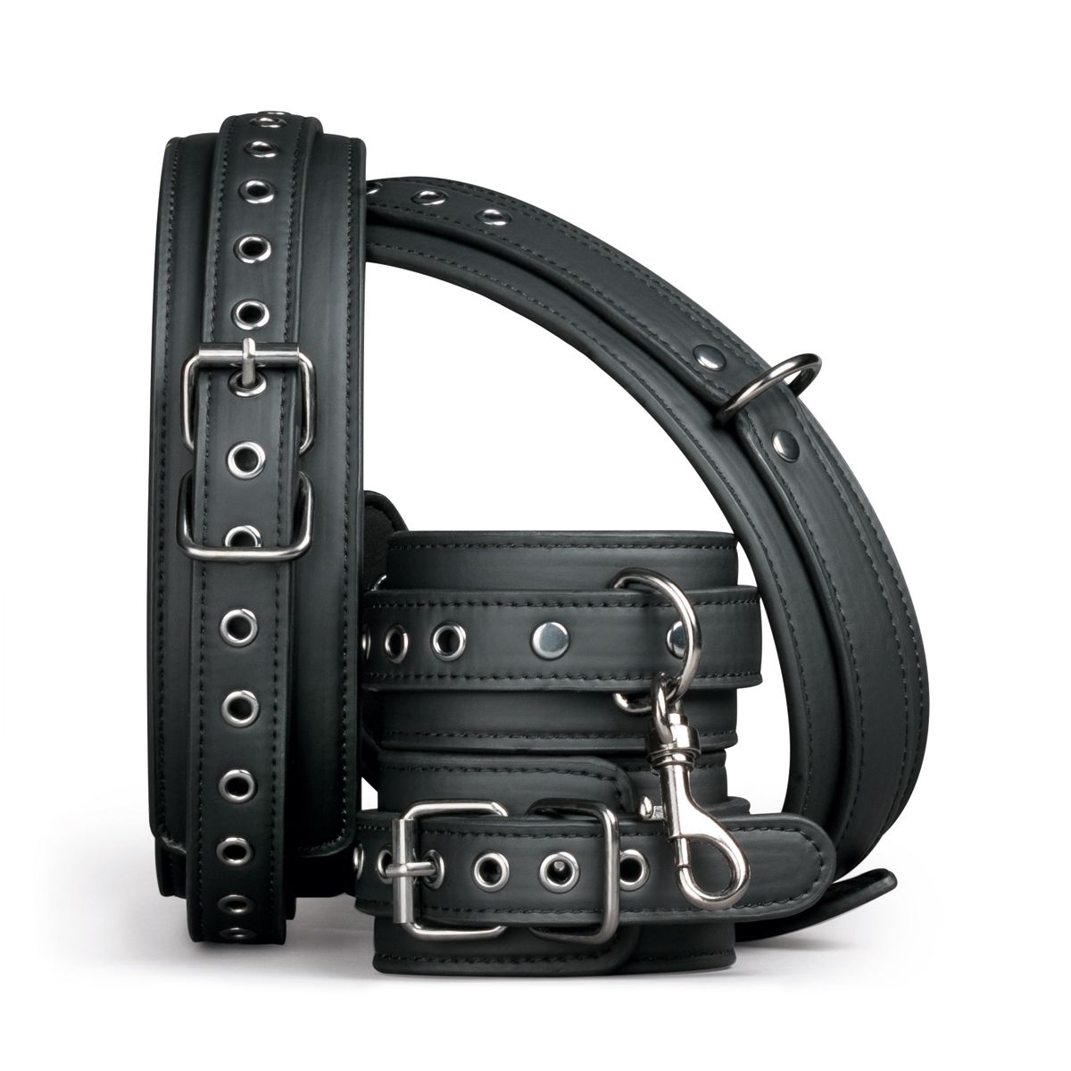 Easytoys Fetish - Thigh und Wrist Cuff Set - Schwarz