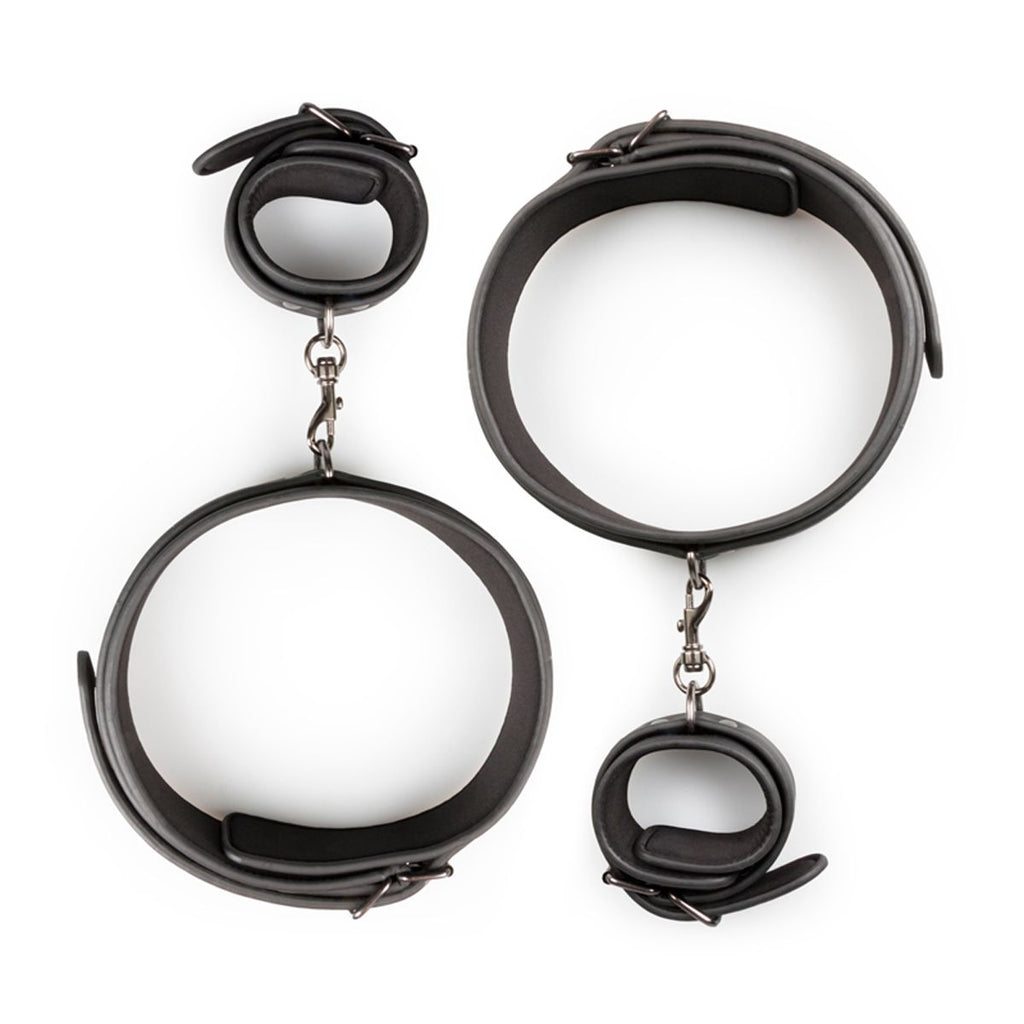 Easytoys Fetish - Thigh und Wrist Cuff Set - Schwarz