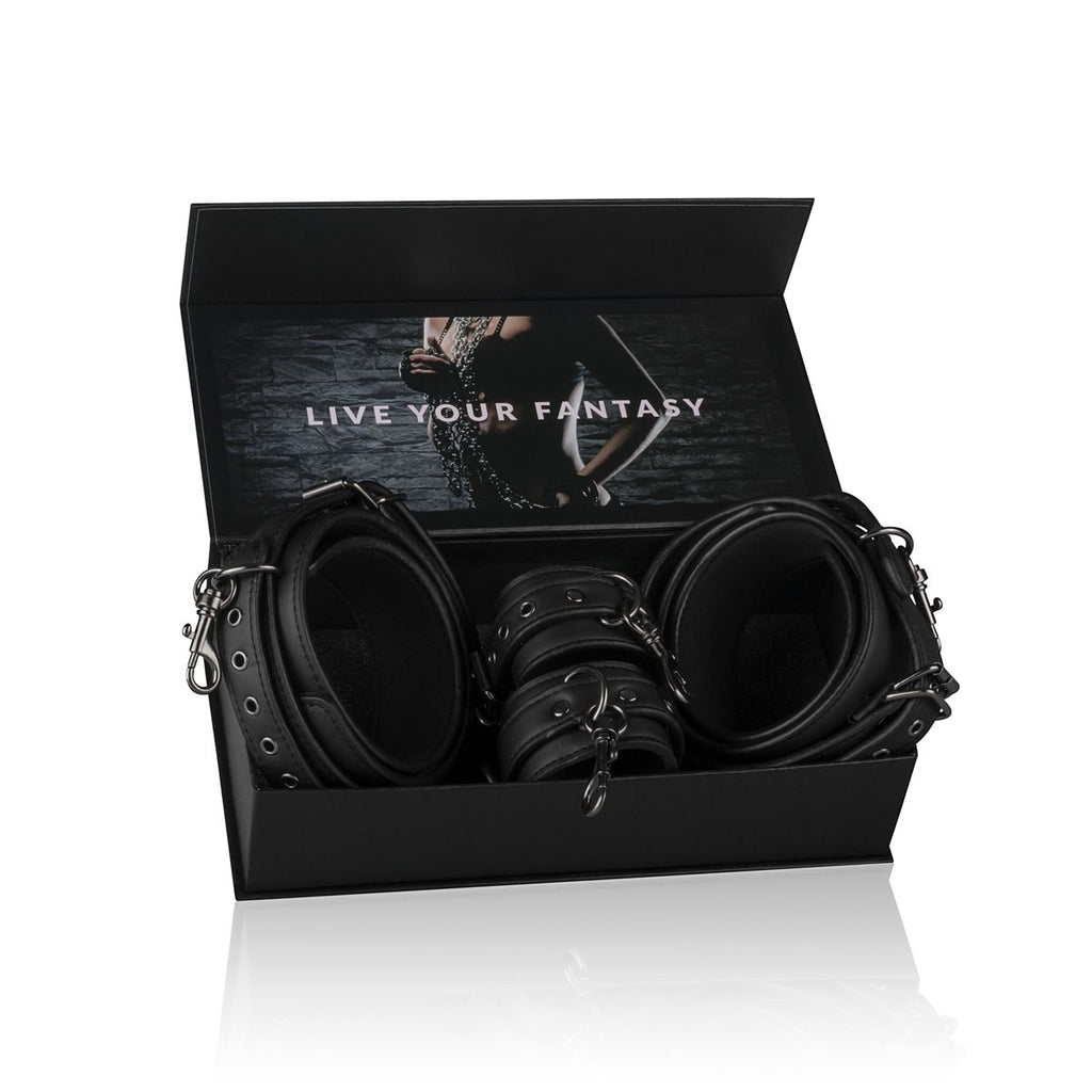Easytoys Fetish - Thigh und Wrist Cuff Set - Schwarz