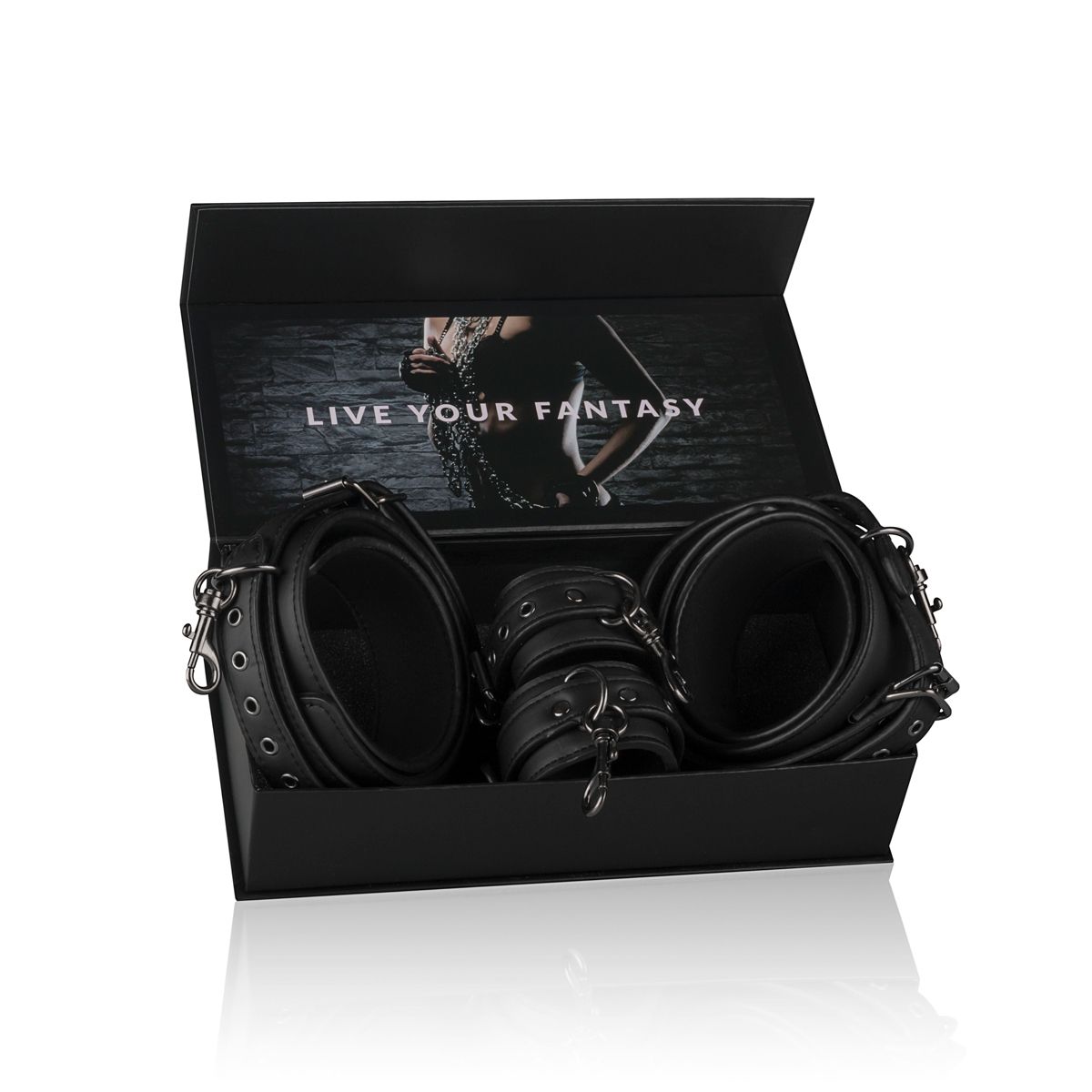Easytoys Fetish - Thigh und Wrist Cuff Set - Schwarz