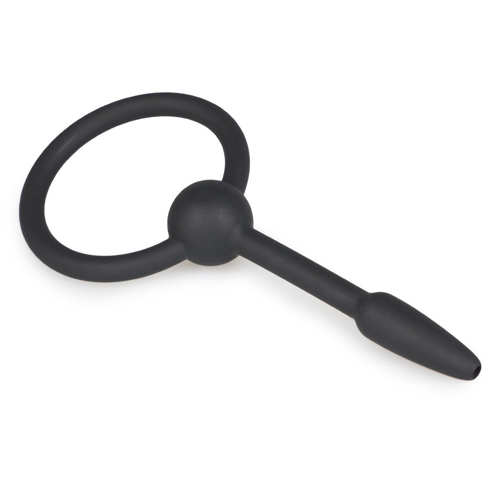 Hohler Penis-Plug mit Griff-Ring