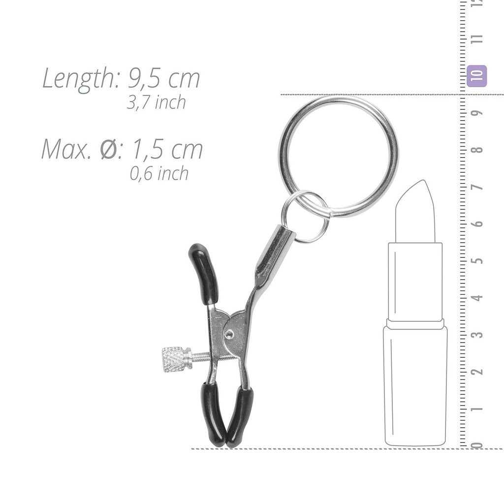 Easytoys Fetish - Metall Nippelklammern mit Ring