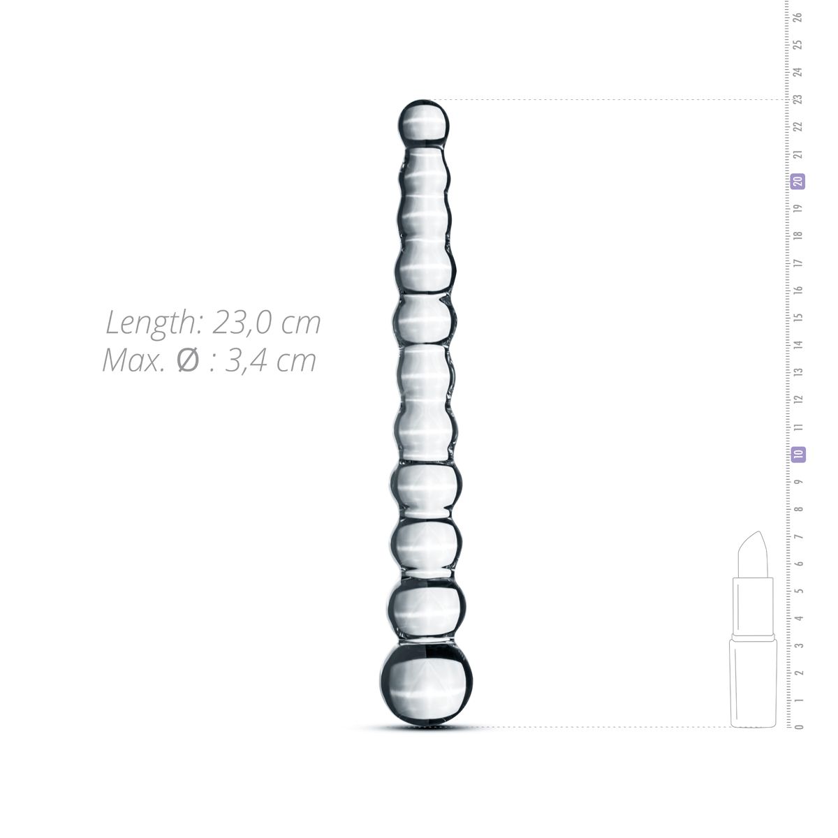 Gildo - Glazen Dildo No. 20 - 23 cm