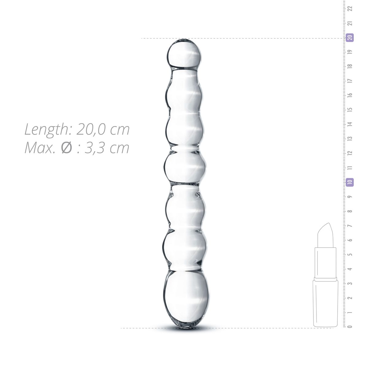 Gildo - Glazen Dildo No. 19 - 20 cm