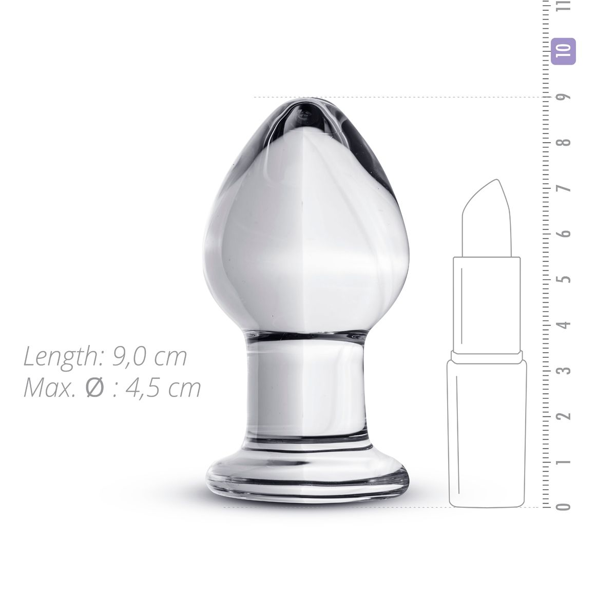 Gildo - Glazen Buttplug No. 26 - 9 cm