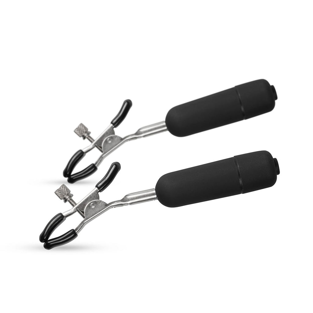 Easytoys Fetish - Nippelklemmen mit vibrierenden Kugeln