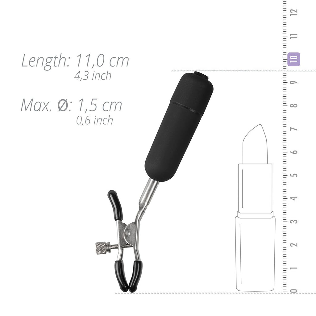 Easytoys Fetish - Nippelklemmen mit vibrierenden Kugeln