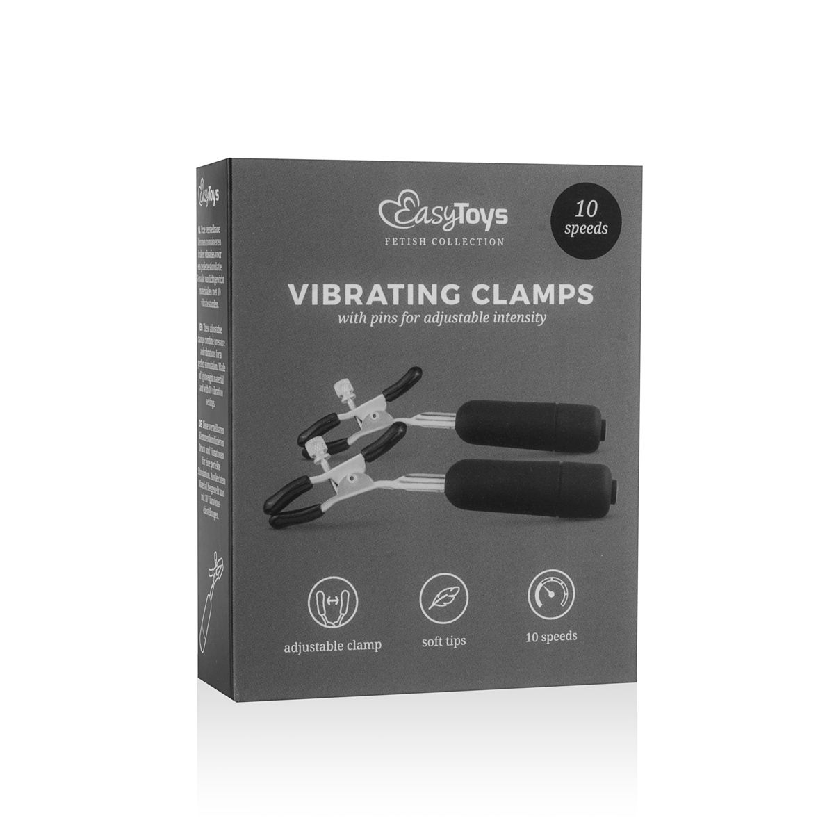Easytoys Fetish - Nippelklemmen mit vibrierenden Kugeln