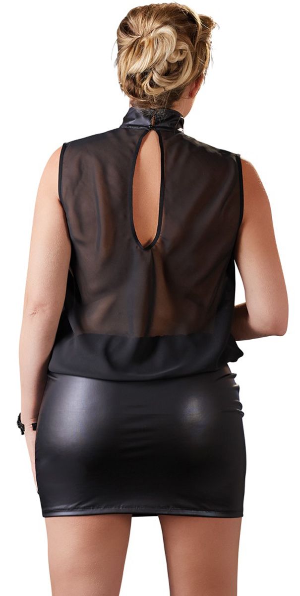 Minikleid transparent