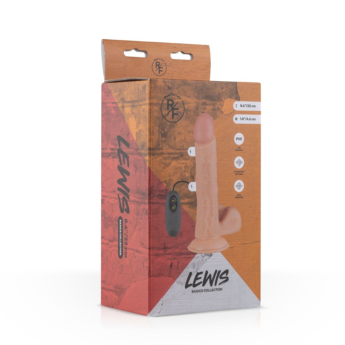 Real Fantasy - Realistischer Vibrator Lewis - 10 Vibrationsmuster