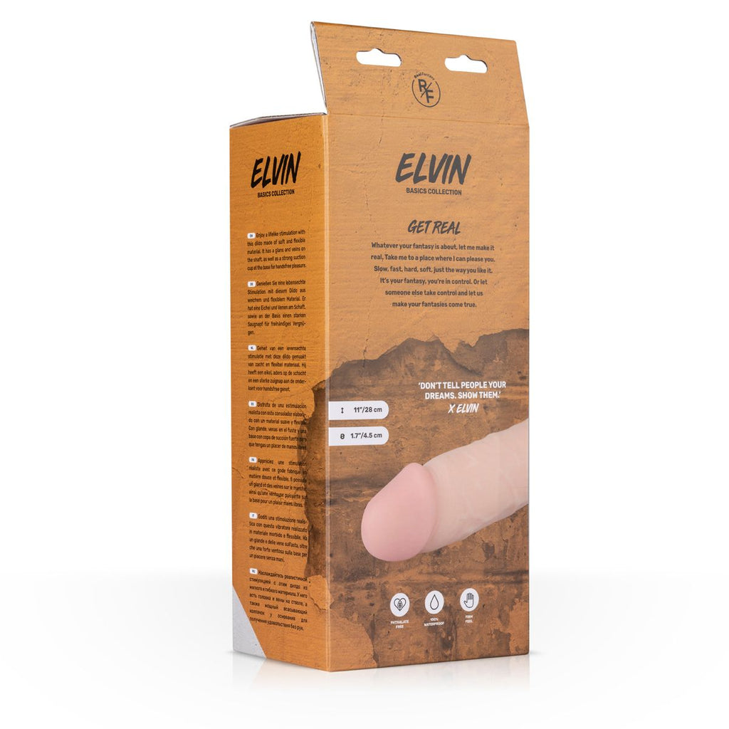 Elvin - Realistischer Vibrator XL - 27,5 cm mit Saugnapf und Fernbedienung
