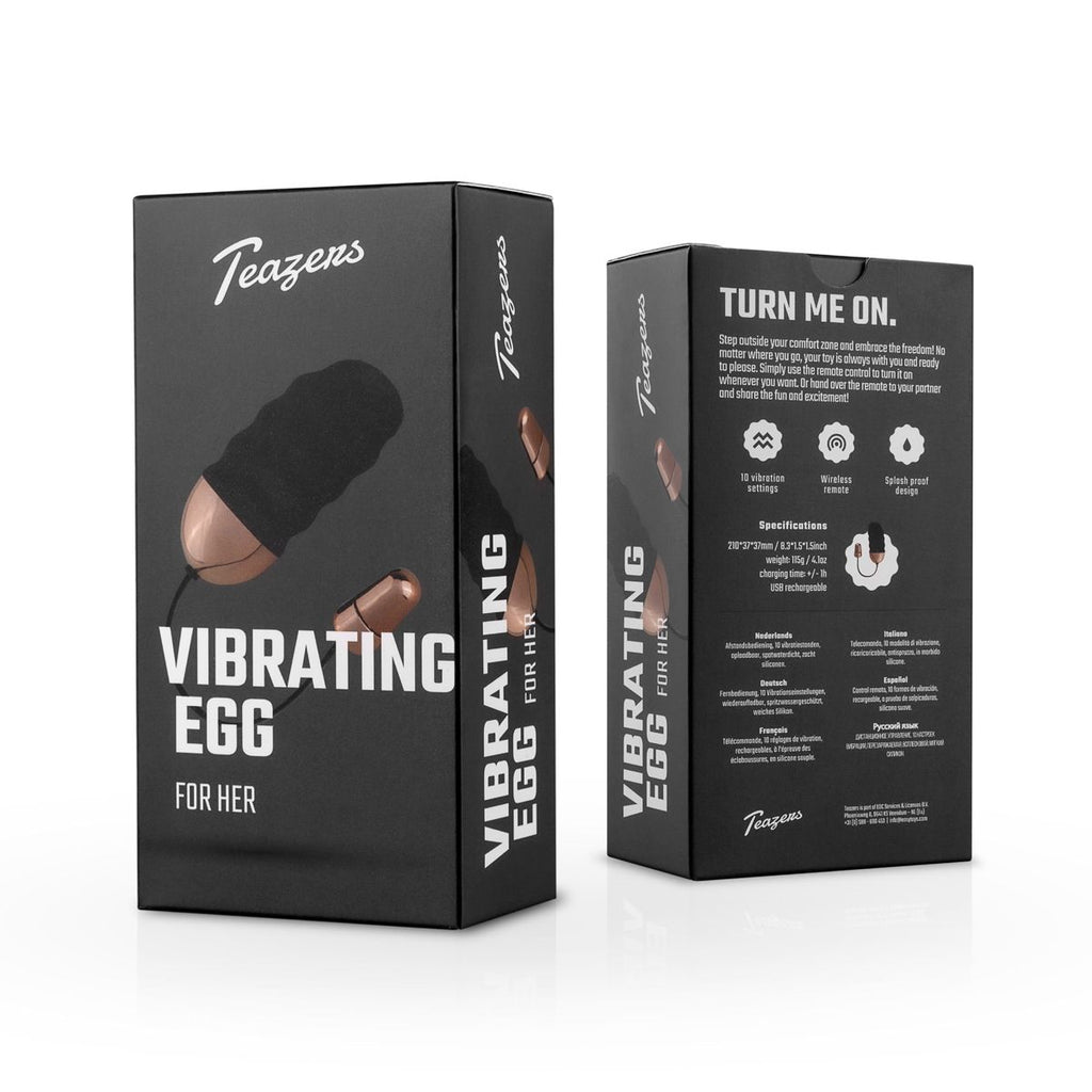 Teazers Geripptes Vibro-Ei mit Fernbedienung