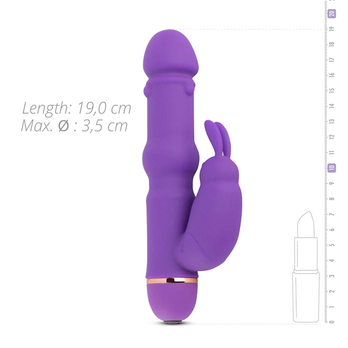 Teazers - Silikon Rabbit Vibrator - Lila