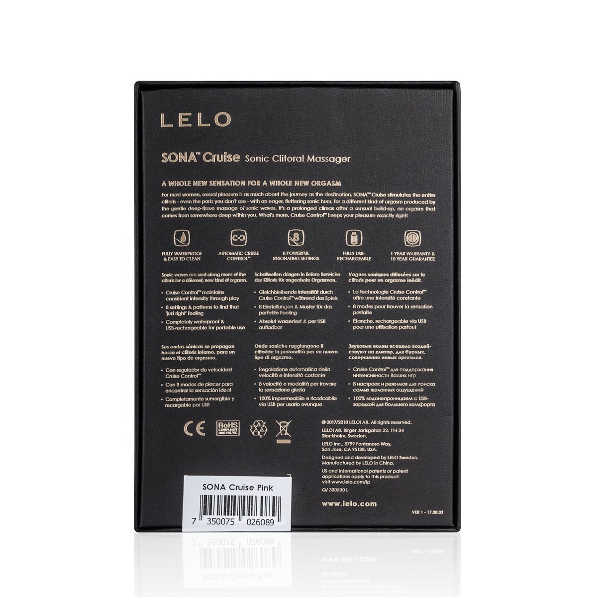 LELO - Sona Klitoris-Stimulator mit Schallwellentechnologie - Schwarz