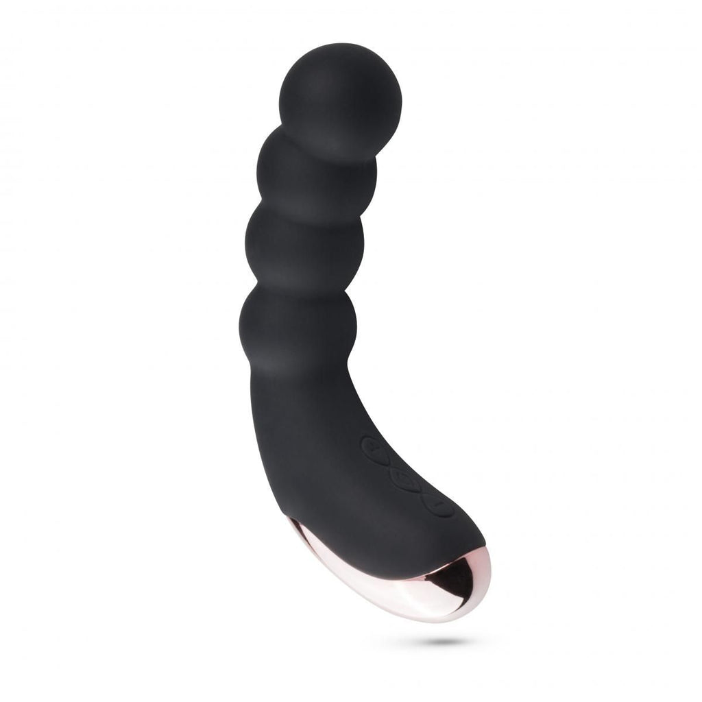 EasyToys - Analer Vibrator mit Geripptem Schaft - Schwarz
