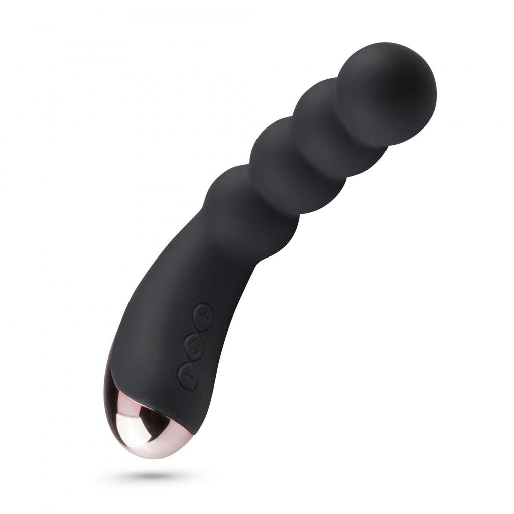 EasyToys - Analer Vibrator mit Geripptem Schaft - Schwarz