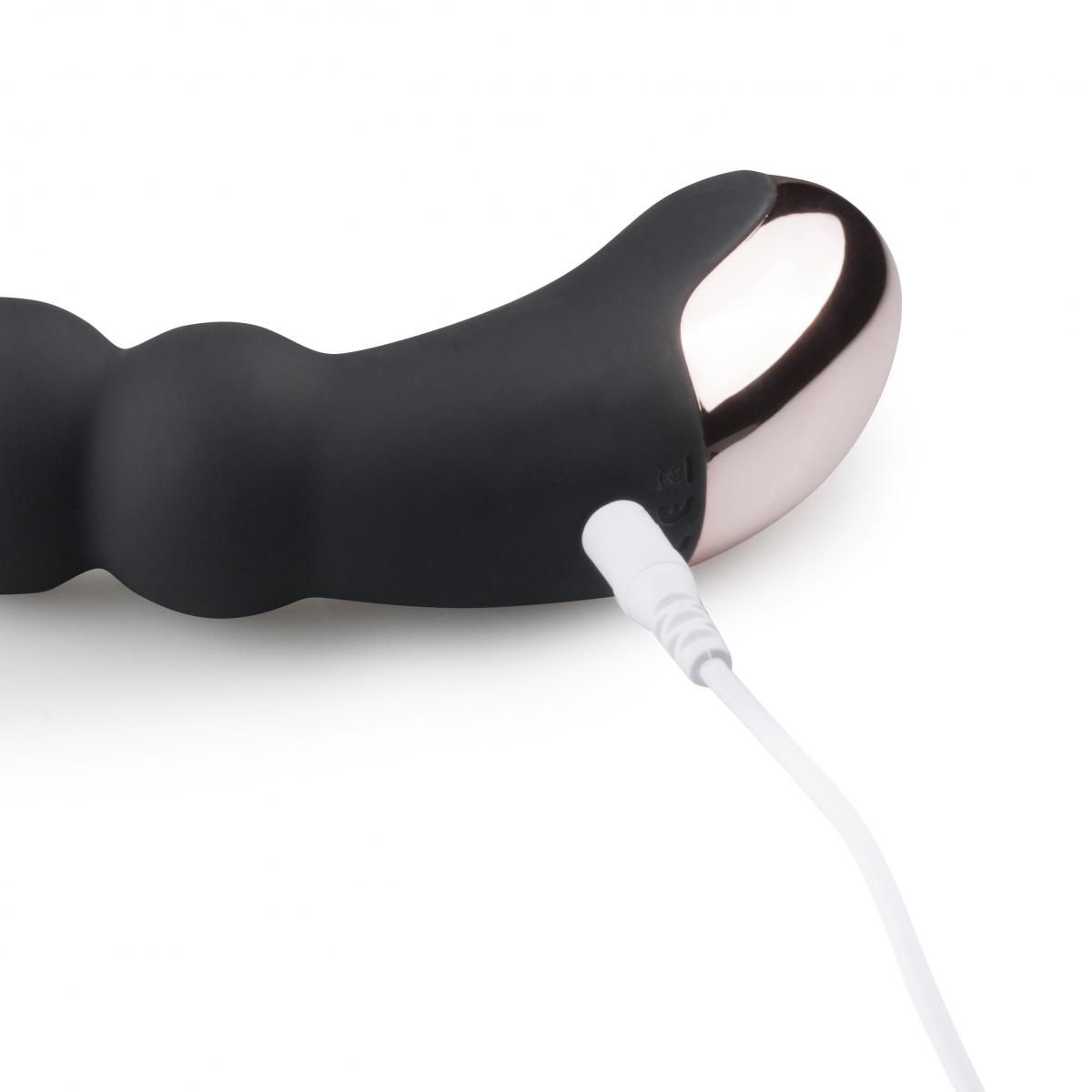 EasyToys - Analer Vibrator mit Geripptem Schaft - Schwarz