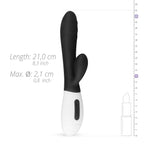 Teazers - Tarzan Vibrator mit G-Punkt und Klitoris Stimulation - Schwarz
