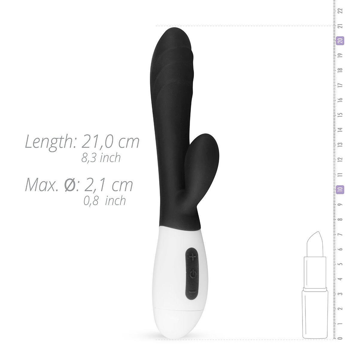 Teazers - Tarzan Vibrator mit G-Punkt und Klitoris Stimulation - Schwarz