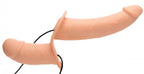 Strap-U - Power Pegger Doppel-Strap-On-Vibrator - Verstellbares Hüftgurt-Set