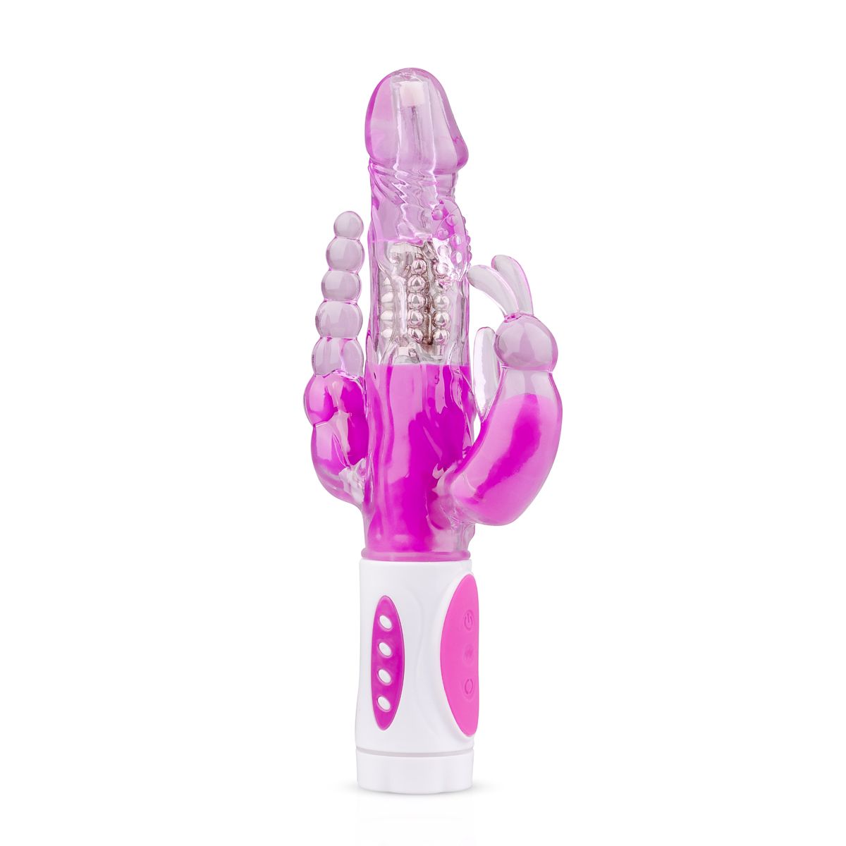 Raving Rabbit - Rabbit-Vibrator mit Klitoris- und Anal-Stimulator - Lila