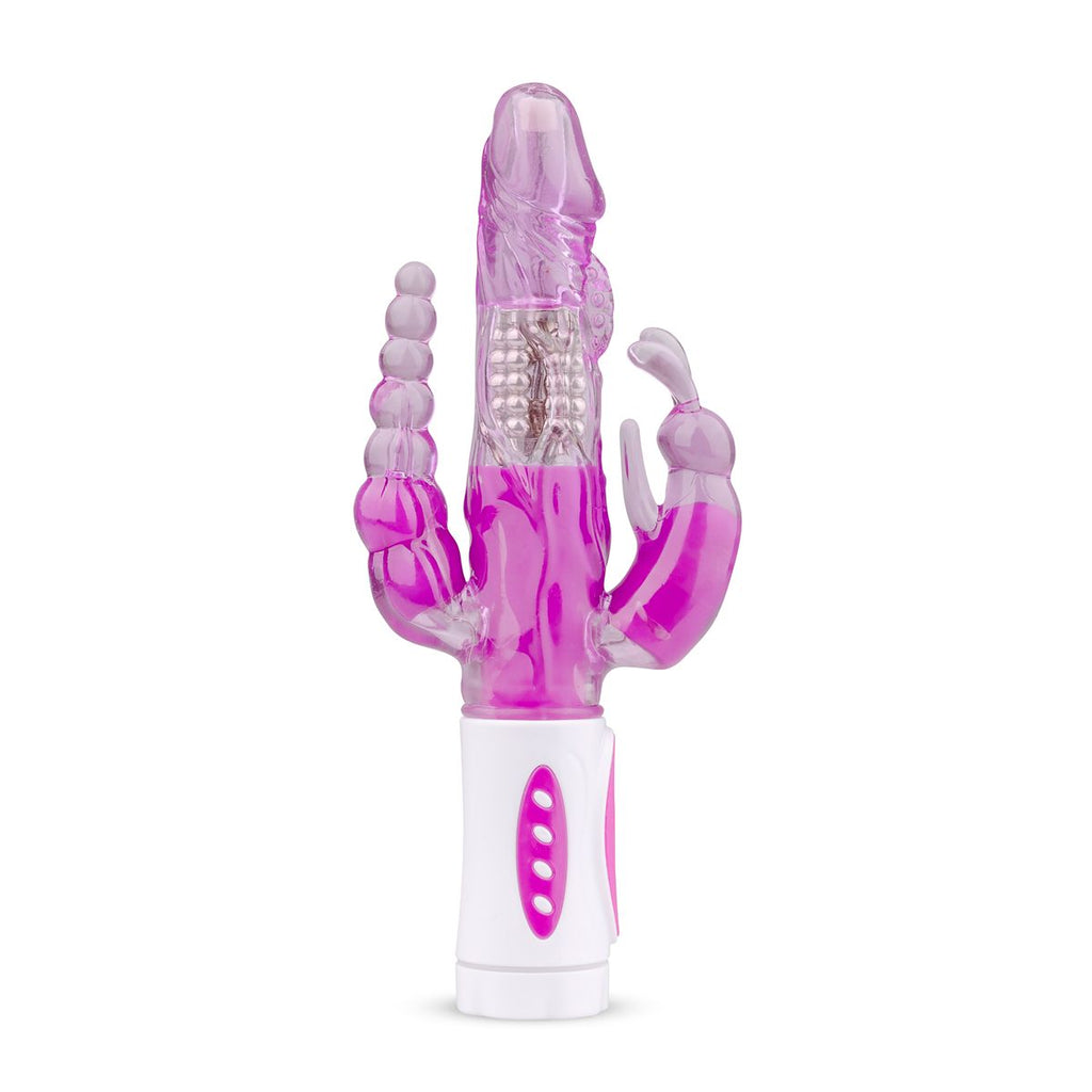 Raving Rabbit - Rabbit-Vibrator mit Klitoris- und Anal-Stimulator - Lila