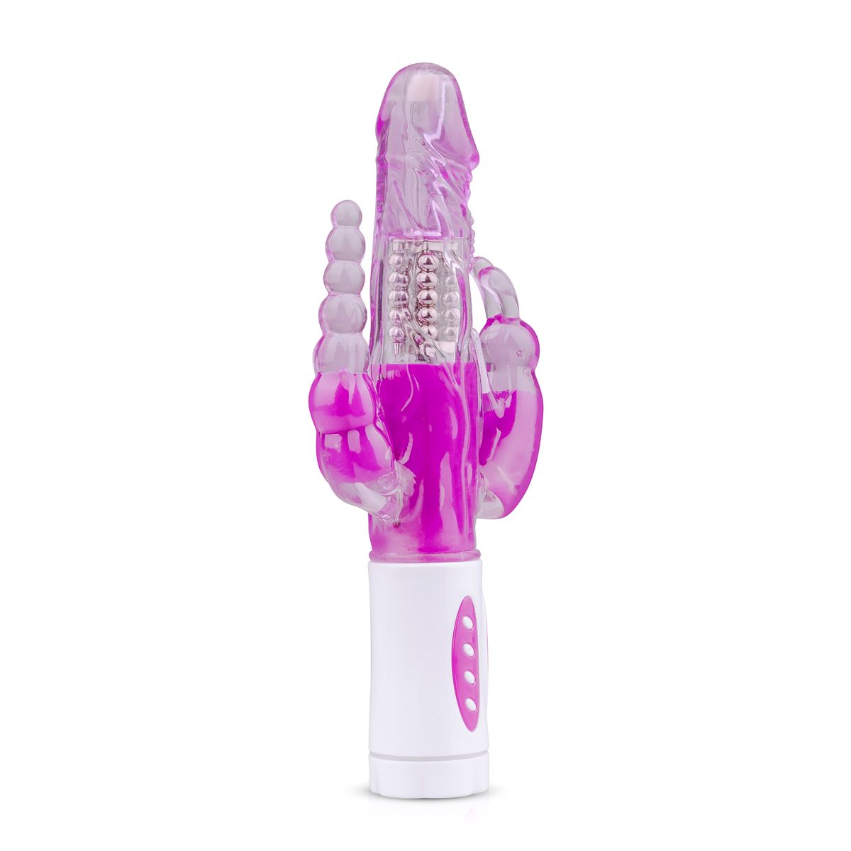 Raving Rabbit - Rabbit-Vibrator mit Klitoris- und Anal-Stimulator - Lila
