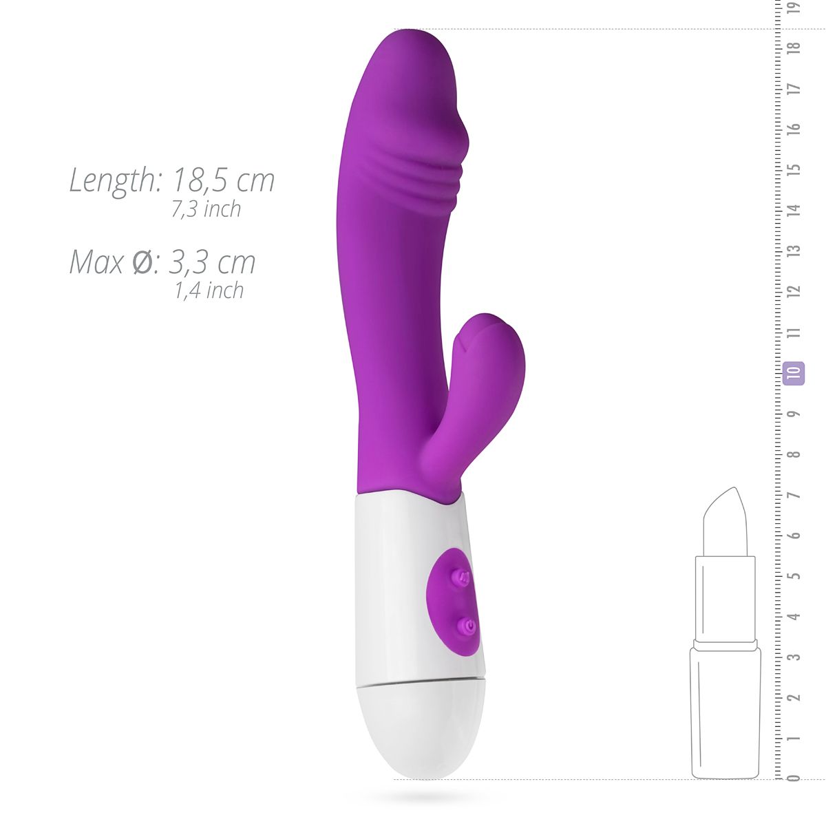 Teazers - Realistischer Rabbit-Vibrator - Pink