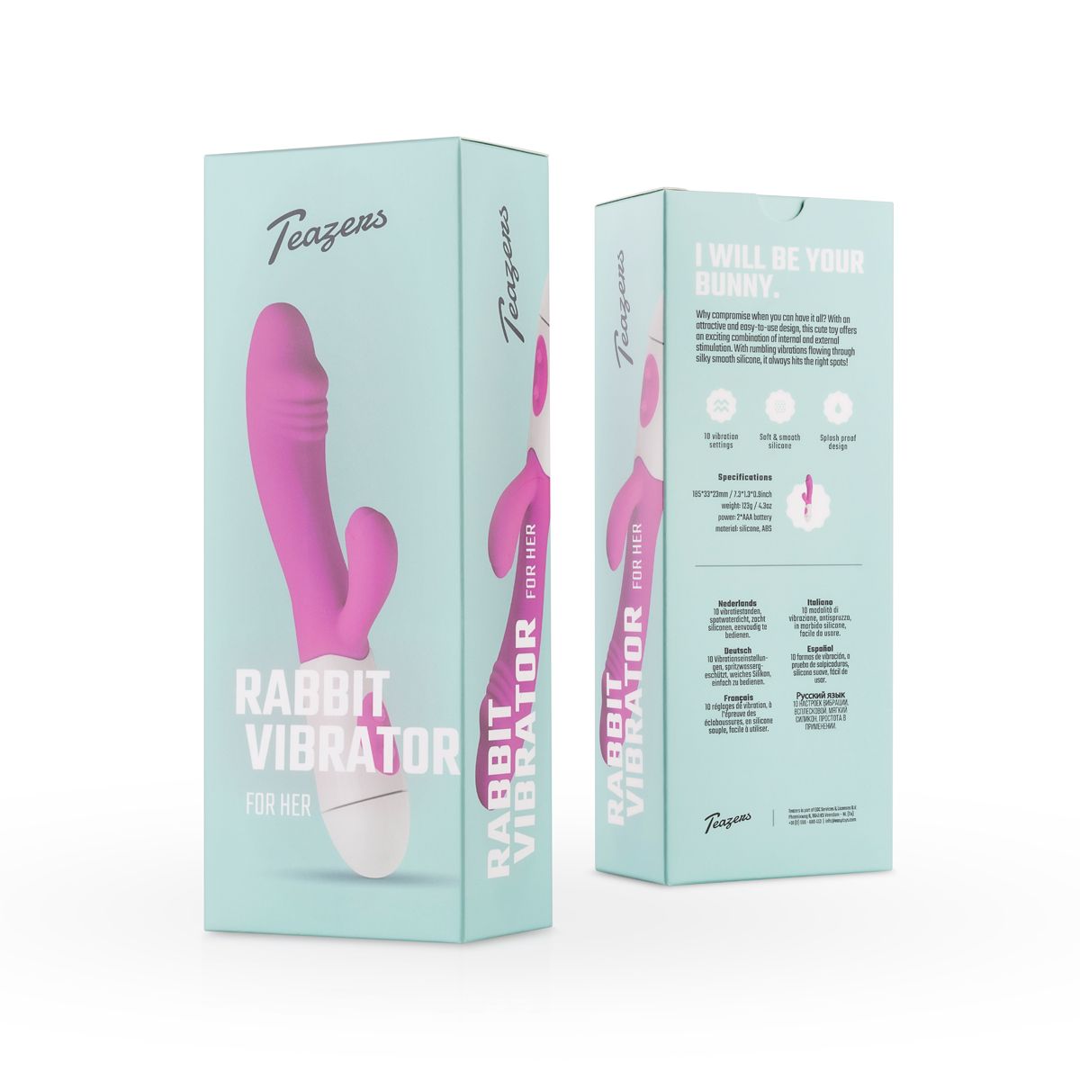 Teazers - Realistischer Rabbit-Vibrator - Pink