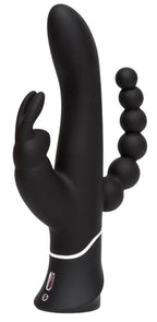 Happy Rabbit - Triple Curve Rabbit Vibrator - Schwarz