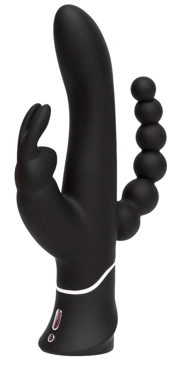 Happy Rabbit - Triple Curve Rabbit Vibrator - Schwarz