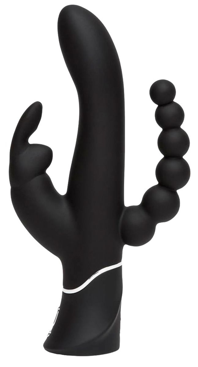 Happy Rabbit - Triple Curve Rabbit Vibrator - Schwarz