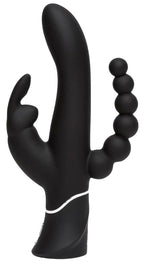 Happy Rabbit - Triple Curve Rabbit Vibrator - Schwarz
