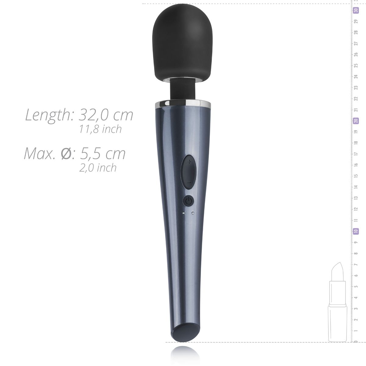 Teazers – Black Lightning Wand Vibrator – Schwarz
