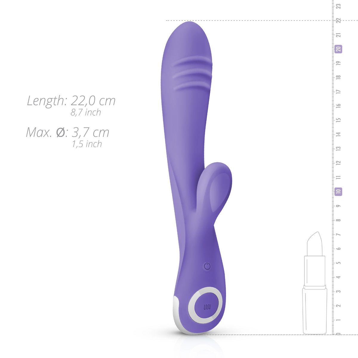 Fane - Rabbit Vibrator - 10 Vibrationsstufen mit LED-Beleuchtung