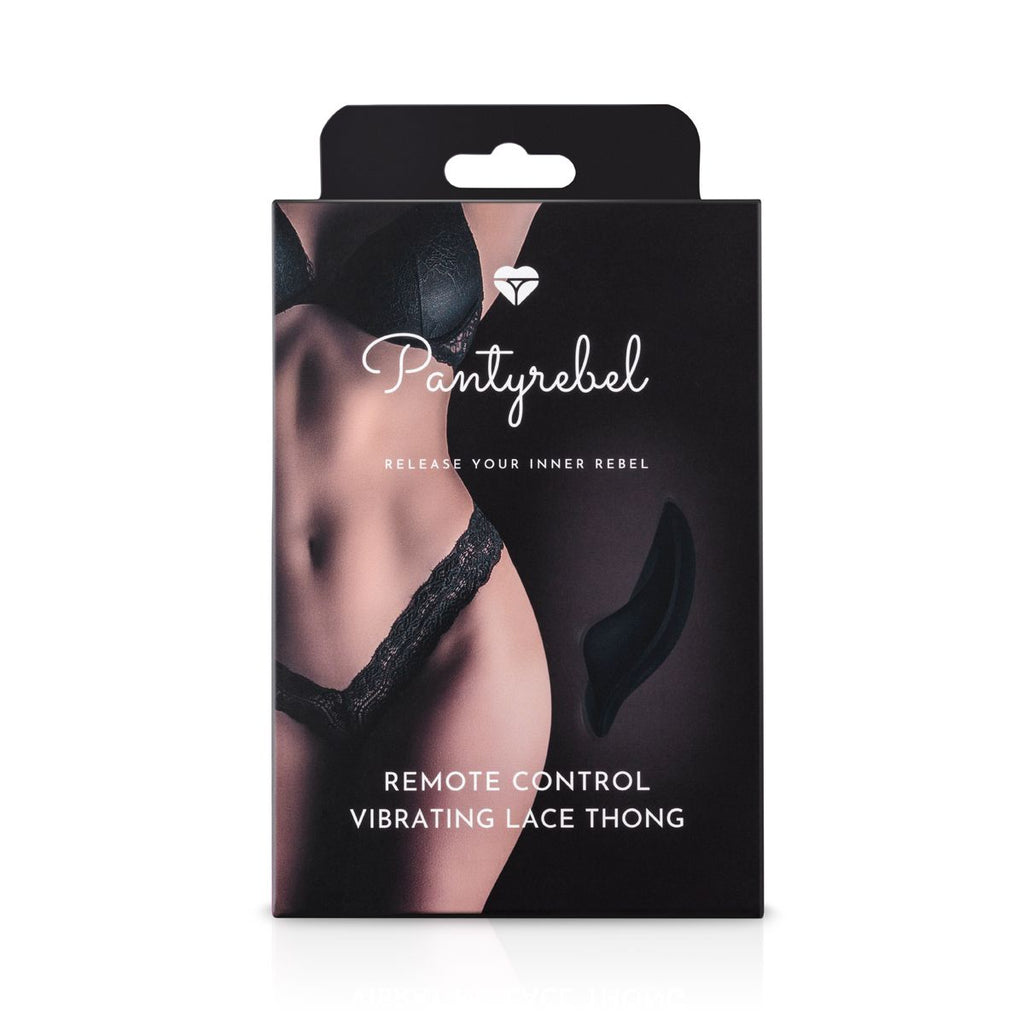 PantyRebel - Vibrations-String mit Auflege-Vibrator - 12 Vibrationsstufen mit Fernbedienung