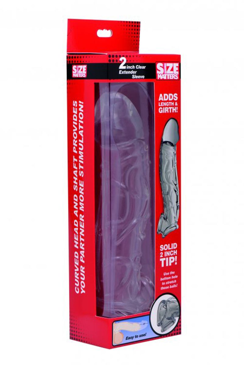 Size Matters - Clear Extender gekrümmte Penis-Hülle