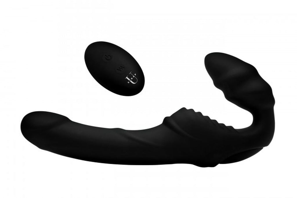 Strap-U - Pro Rider Strapless Strap-on Vibrator - Schwarz