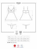 Obsessive - Babydoll Set Mit Spitze - Weiß