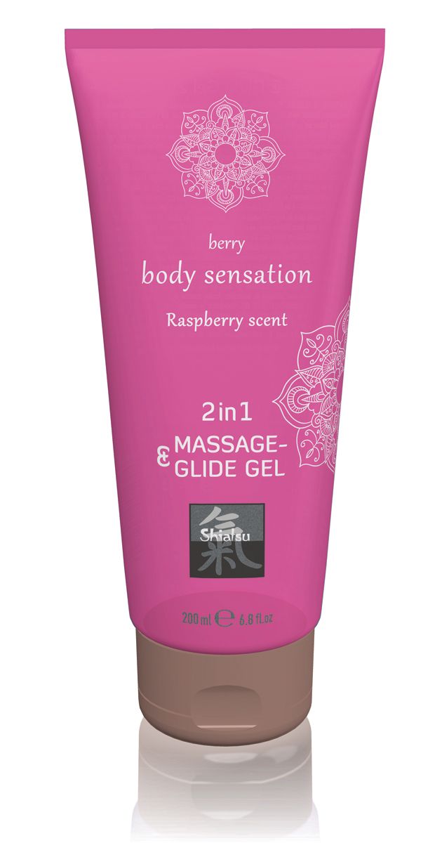 Massage- & Glide Gel 2 in 1 - Himbeere
