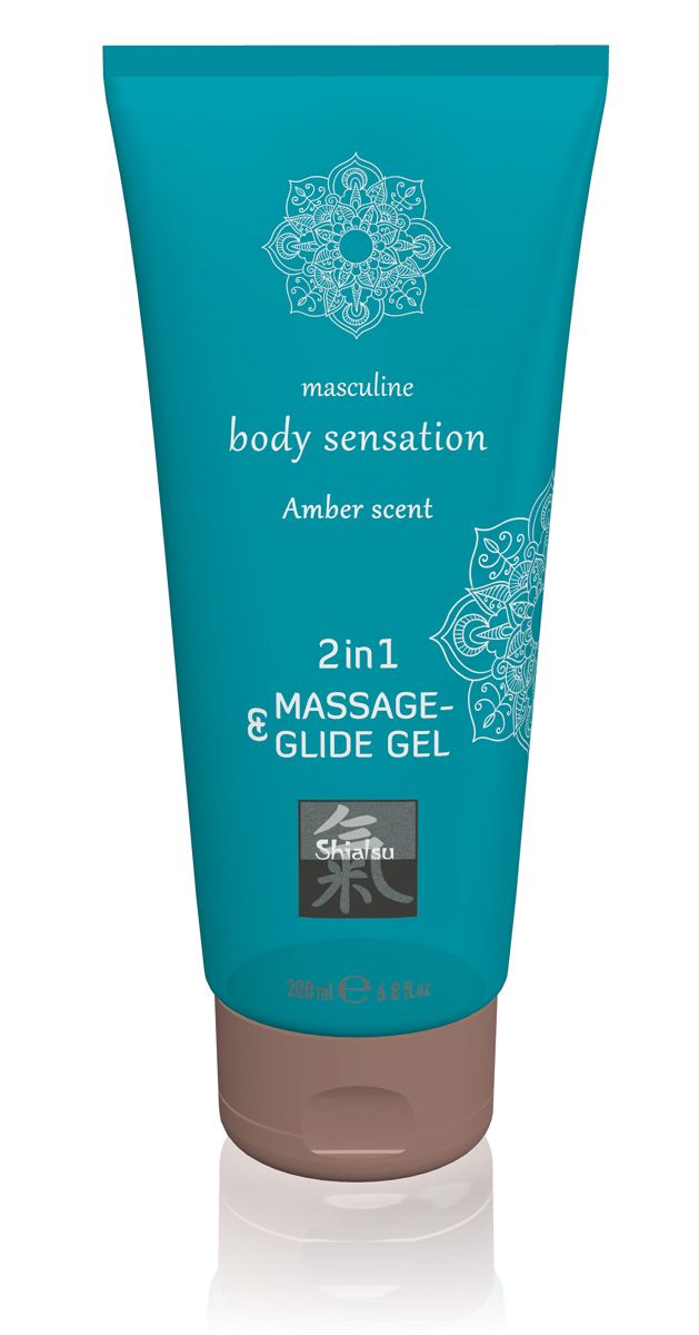 Massage- und Gleitgel 2 in 1 - Amber