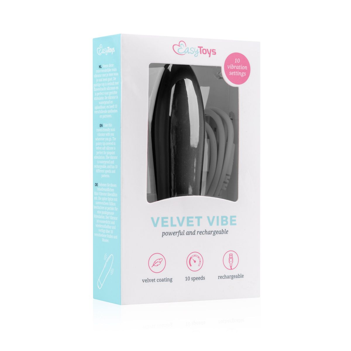 Velvet Vibe - Bullet Vibrator mit 10 Vibrationsstufen - Rosa