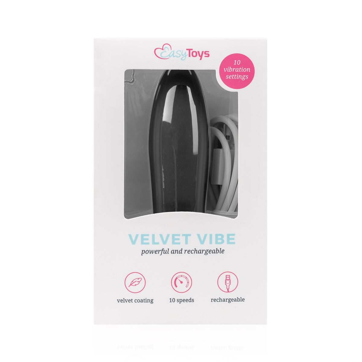 Velvet Vibe - Bullet Vibrator mit 10 Vibrationsstufen - Rosa