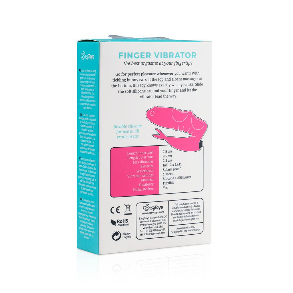 Fingervibrator - Klitoris und G-Punkt Stimulator - Rosa