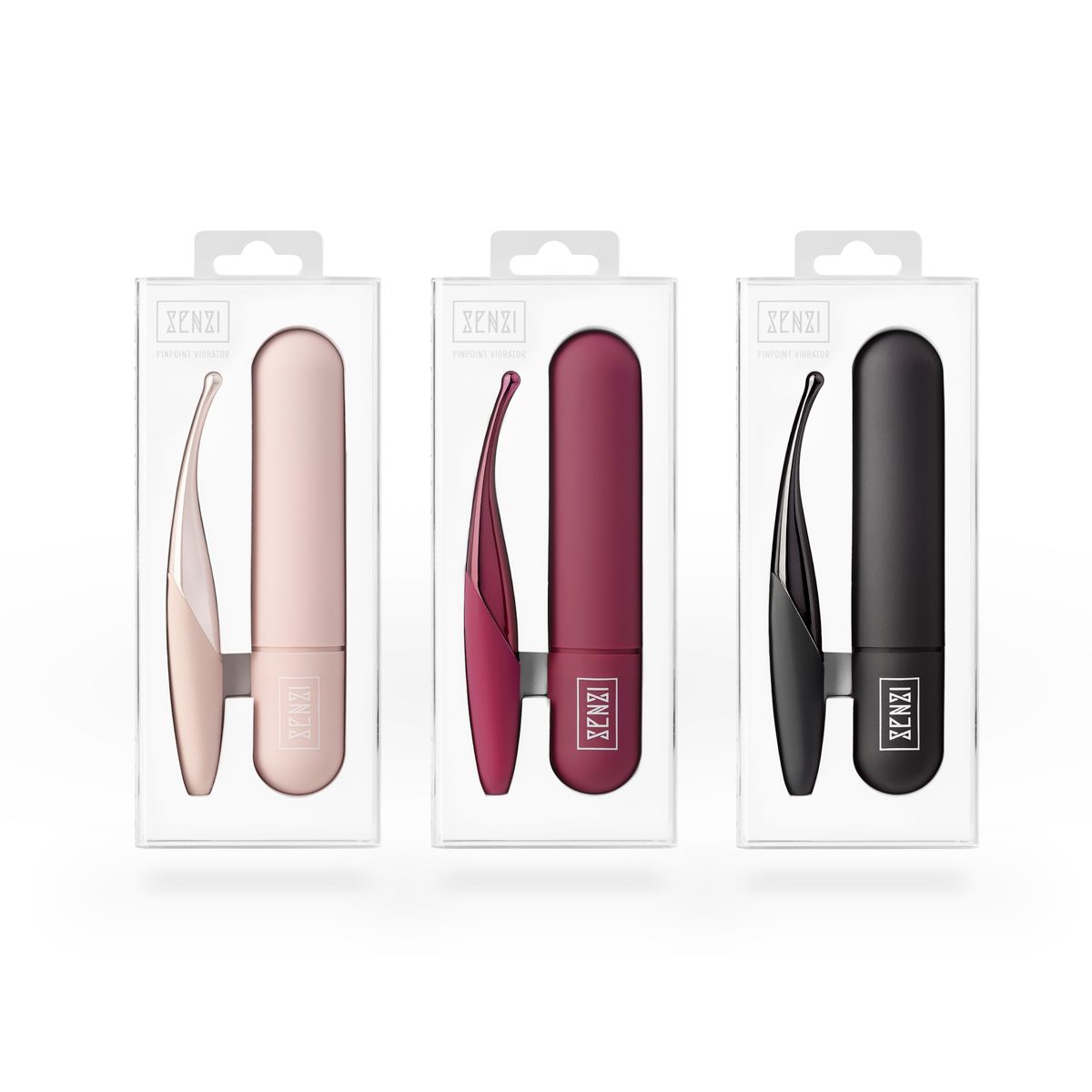 Senzi - Pinpoint-Vibrator mit 12 Vibrationsstufen - Schwarz