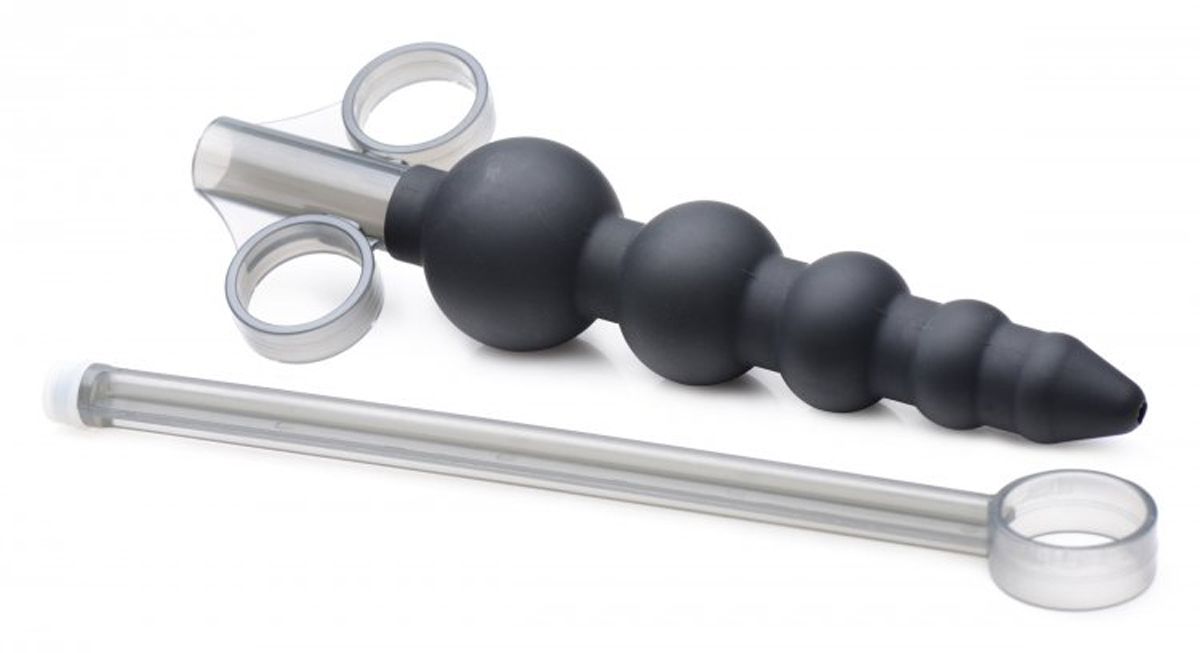 Gleitgel-Applikator mit ansteigenden Anal Beads